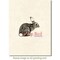 Deep Red Stamps Bunny Rabbit Rubber Cling Stamp 2 x 1.8 inches